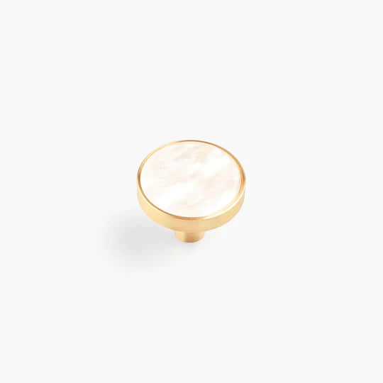 Nacre Brass Knob