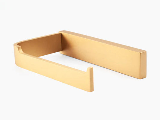 Aura Solid Brass Toilet Roll Holder