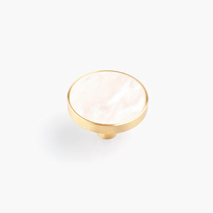 Nacre Brass Knob