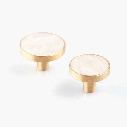 Nacre Brass Knob