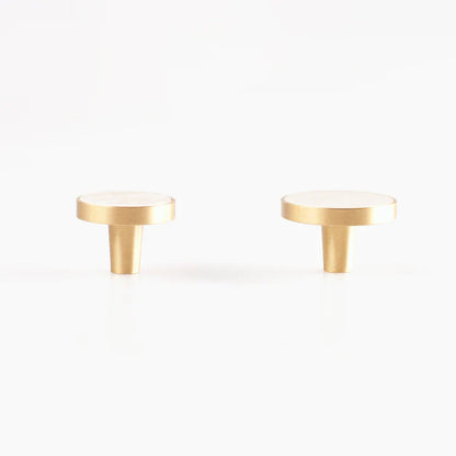 Nacre Brass Knob